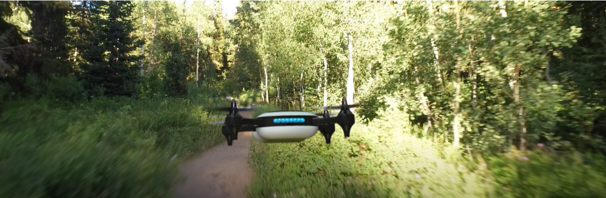 Figure 1: Capable of flying 85mph, the lightweight Teal drone uses NVIDIA Jetson TX1 and on-the-fly deep learning.