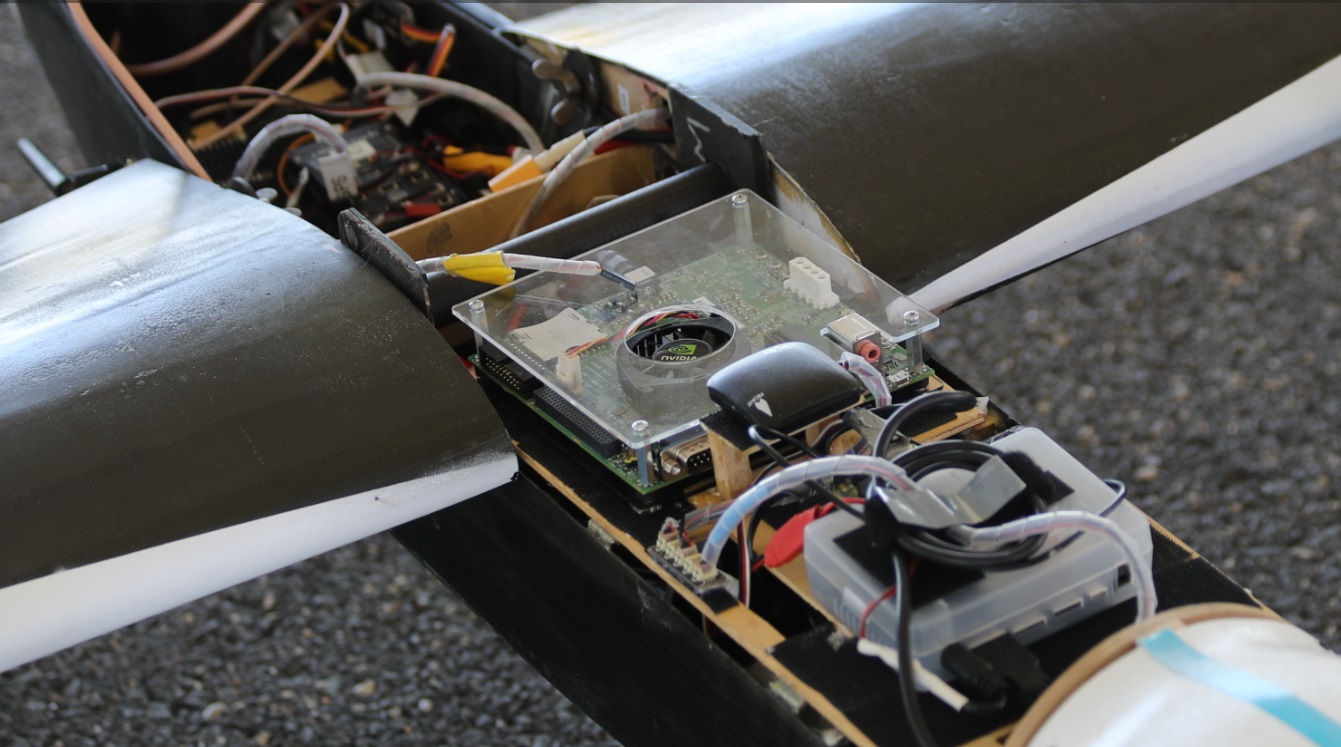 Figure 8: The Jetson TK1 on-board the “ATHENA” drone.