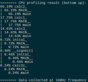 Figure 1: The new version of the `nvprof` profiler included with the NVIDIA OpenACC Toolkit can profile your CPU code to find the hot spots, so you can focus OpenACC efforts on the most valuable parts of your code.