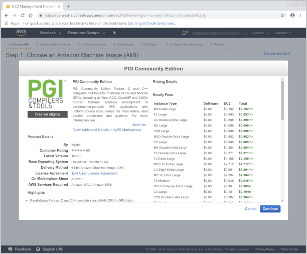 PGI Community Edition details screenshot