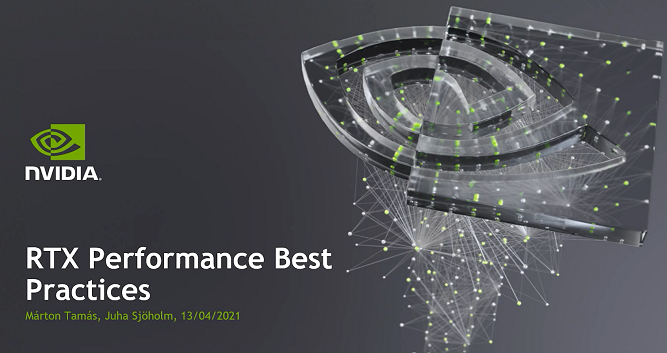 View presentation on RTX Advanced Performance Recommendations