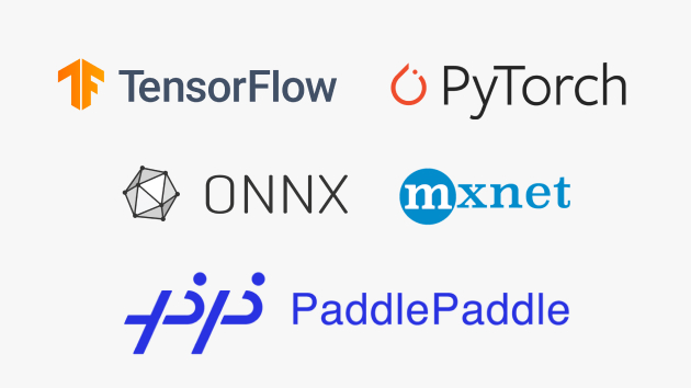 Logos of popular AI model frameworks