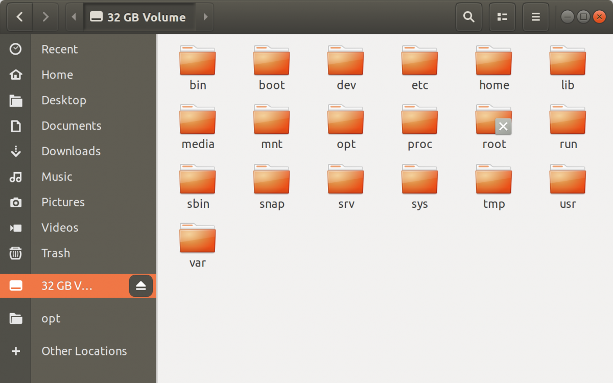 Linux Etcher files app