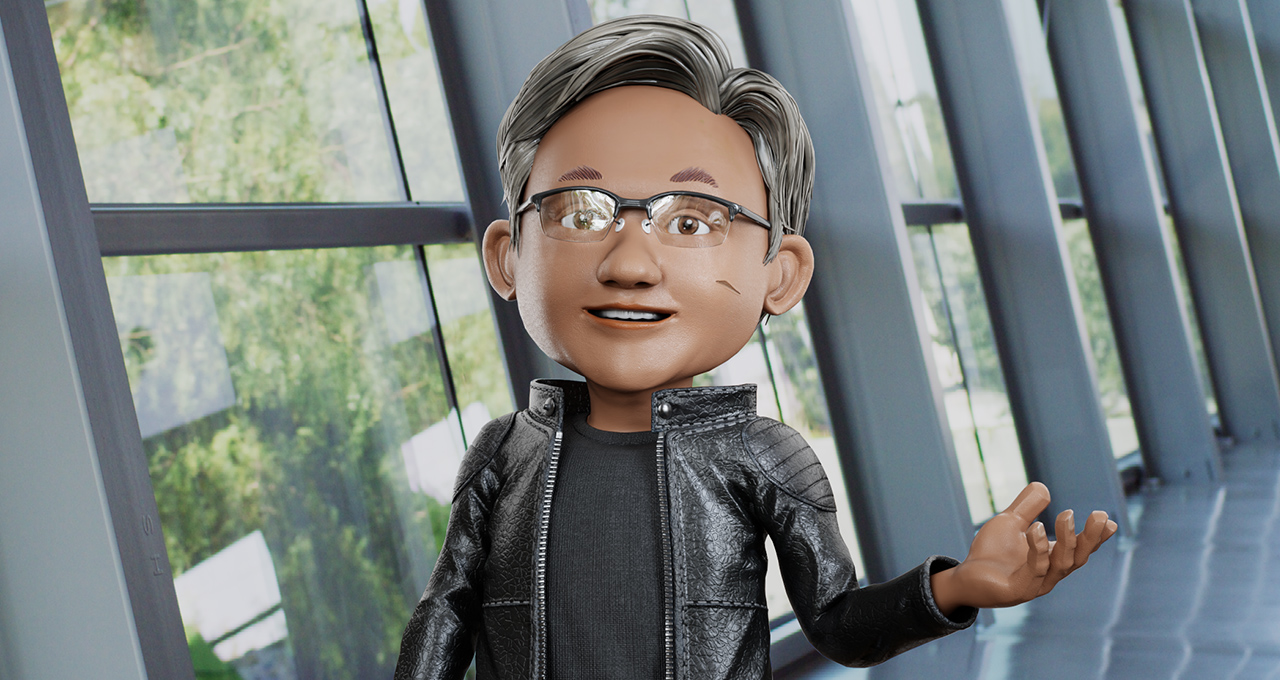 NVIDIA Omniverse ACE powers interactive avatars like NVIDIA’s “Toy Jensen.”